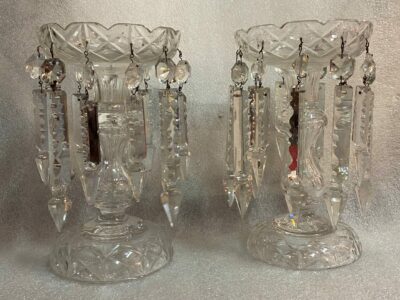 1940′ Pair of Baccarat Pineapple Holders