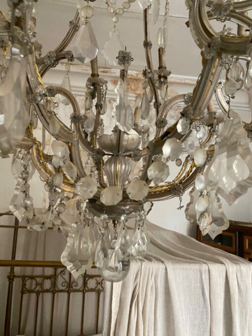 1900' Chandelier Cage 21 Lights Marie Thérèse in Bohemian Crystal H 140 X Ø 115 cm - Image 26