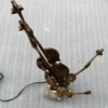 1970/80 Violin Lamp  In Bronze  Signed LOHE