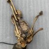 1970/80 Violin Lamp  In Bronze  Signed LOHE - Image 5