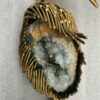 1970 'Geode And Gilt Bronze Wall Sculpture Signed Jacques Duval Brasseur - Image 9