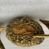1970 'Geode And Gilt Bronze Wall Sculpture Signed Jacques Duval Brasseur - Image 2