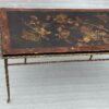 1970′ Table Basse Bronze Modèle Palmier Maison Baguès Ou Charles Laque De Chine 105 x 47 x H 42 cm – Image 12
