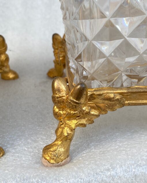 1880 'Pair Of Baccarat Vases,L' Escalier De Cristal , Japanese Period Gilt Bronze Base Signed H 28 X 14 X 14 cm - Image 3