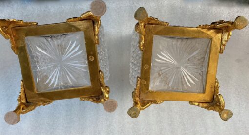 1880 'Pair Of Baccarat Vases,L' Escalier De Cristal , Japanese Period Gilt Bronze Base Signed H 28 X 14 X 14 cm - Image 7