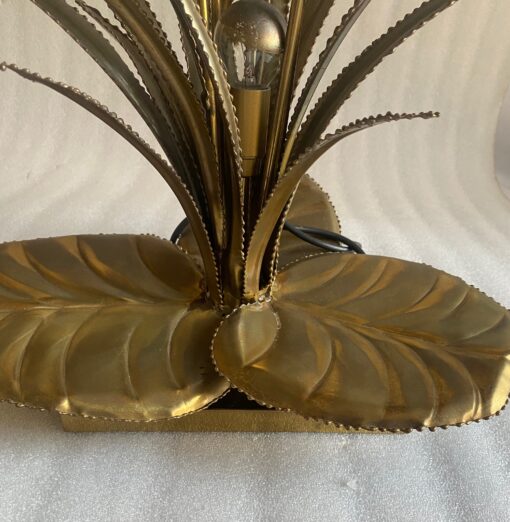 1970′ Brass Reed Lamp In The Style Of Maison Jansen - Image 8