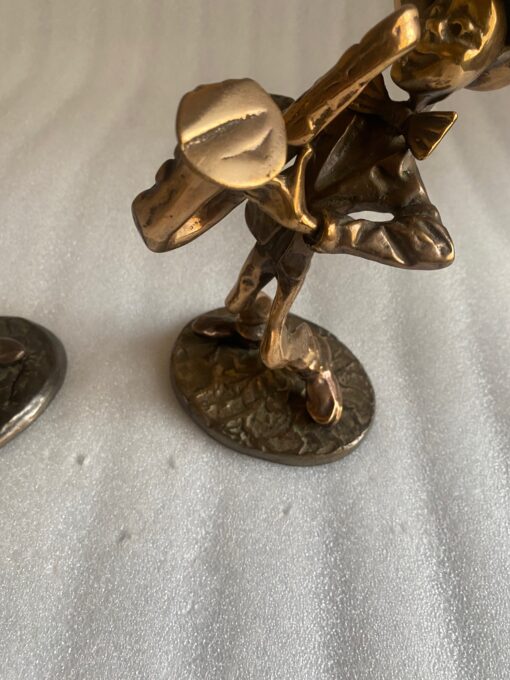 1970/80 Saxophonist And Trumpeter  In Bronze, Sculptures Signed LOHE - Image 13