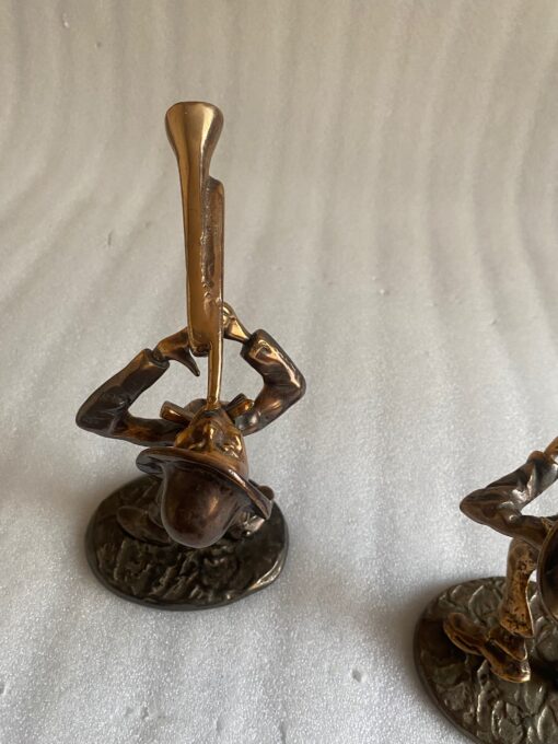 1970/80 Saxophonist And Trumpeter  In Bronze, Sculptures Signed LOHE - Image 10