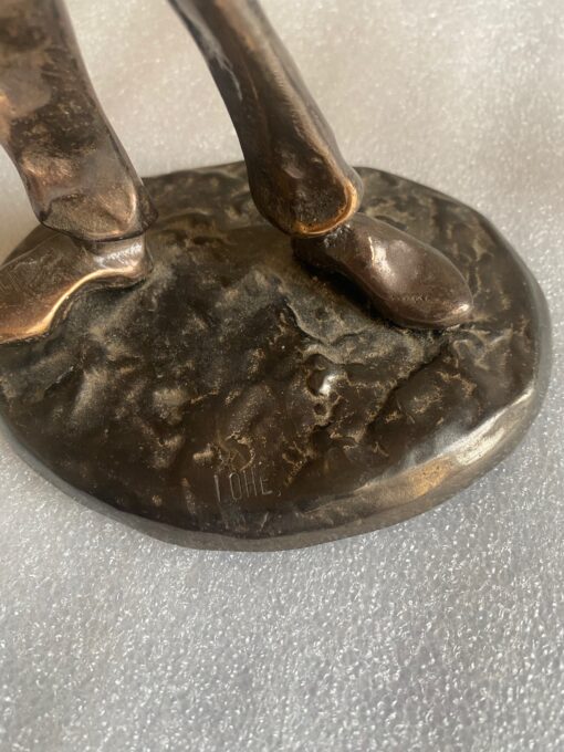 1970/80 Saxophonist And Trumpeter  In Bronze, Sculptures Signed LOHE - Image 8