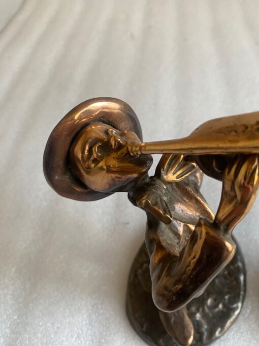 1970/80 Saxophonist And Trumpeter  In Bronze, Sculptures Signed LOHE - Image 4