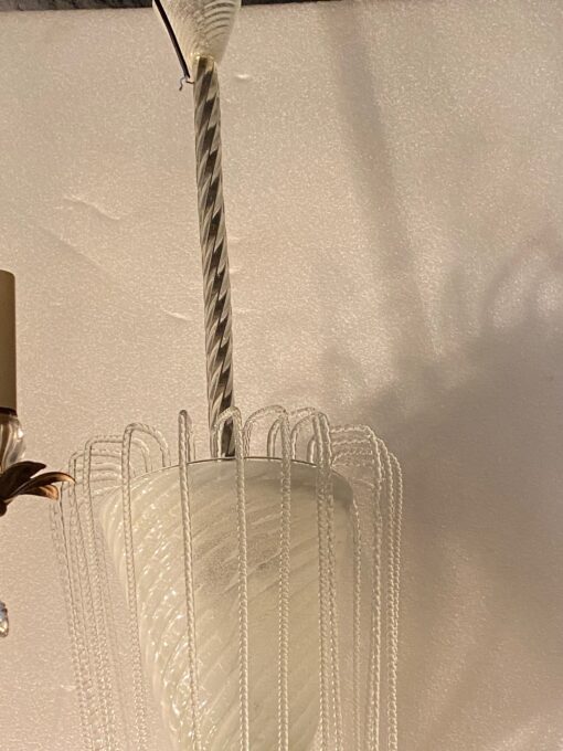 1950/70′ Pineapple Shape Murano Crystal Chandelier by Barovier & Toso - Image 7
