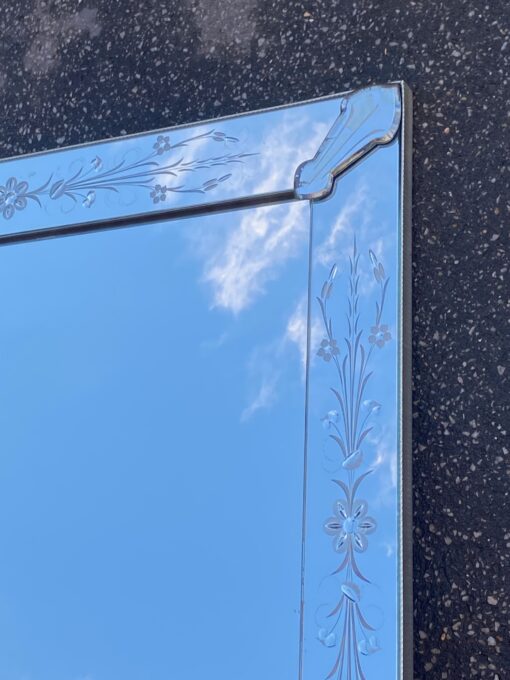 1970′ Miroir Venise à Fleurs 161 x 95 cm – Image 8
