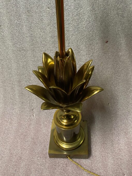 1970' Lampe En Bronze Signée Charles Modéle Fleur De Lotus – Image 10