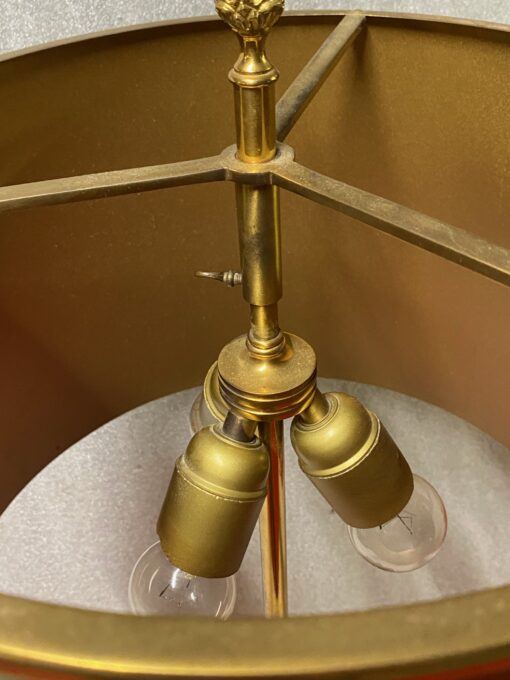 1970' Lampe En Bronze Signée Charles Modéle Fleur De Lotus – Image 4