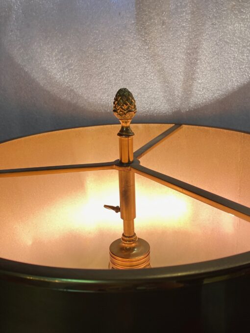1970' Lampe En Bronze Signée Charles Modéle Fleur De Lotus – Image 2