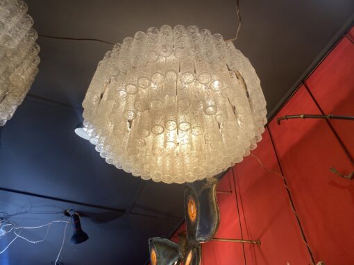 1970′ Chandelier Doria 5 Levels 142 Blown Glass Crystals Design Venini Murano - Image 2