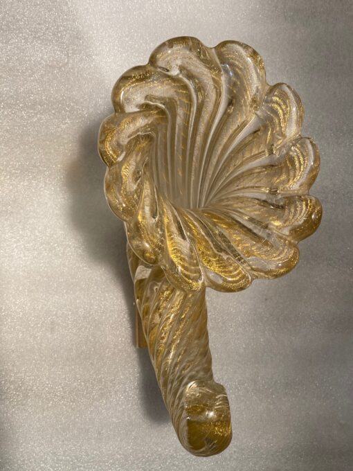 1970' Cornucopia Crystal Murano Barovier Y Toso H 25 L 30 cm - Image 5