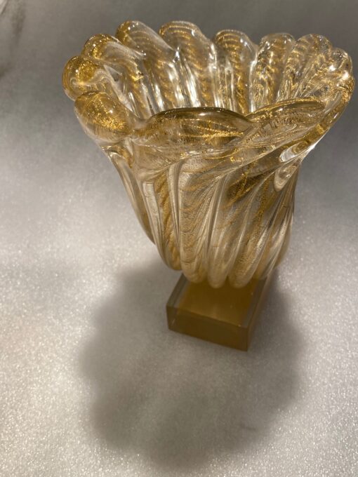 1970' Cornucopia Crystal Murano Barovier Y Toso H 25 L 30 cm - Image 4
