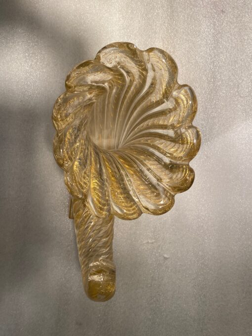 1970' Cornucopia Crystal Murano Barovier Y Toso H 25 L 30 cm - Image 2