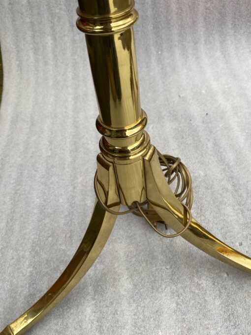 1970′ Paire de Liseuses Articulées Bronze Doré Tripodes Style Art Deco – Image 11