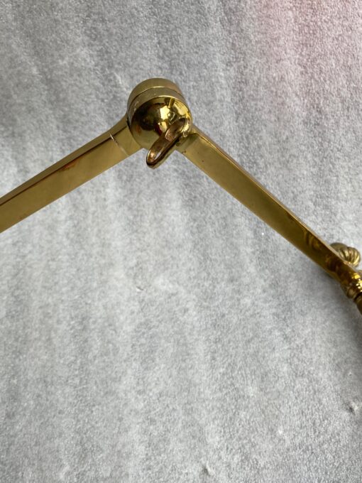 1970′ Paire de Liseuses Articulées Bronze Doré Tripodes Style Art Deco – Image 5