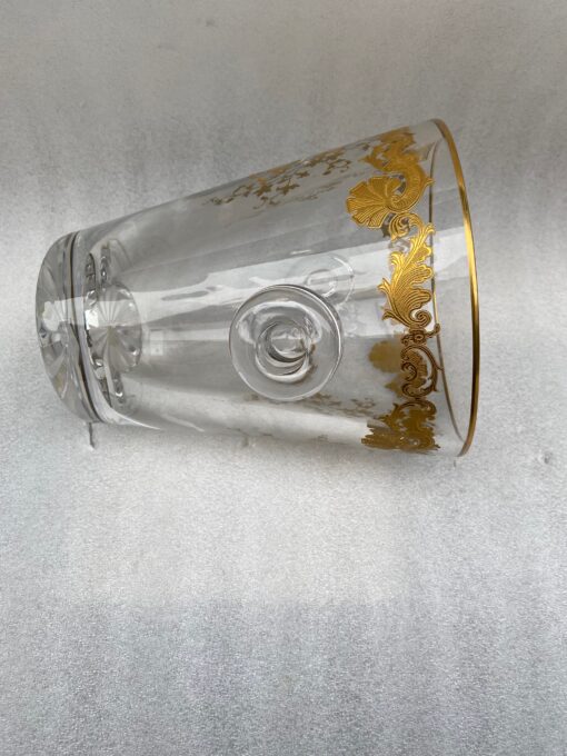 1970′ Seau à Champagne Cristal Signé St Louis Decors Dorés Modéle Trianon – Image 5