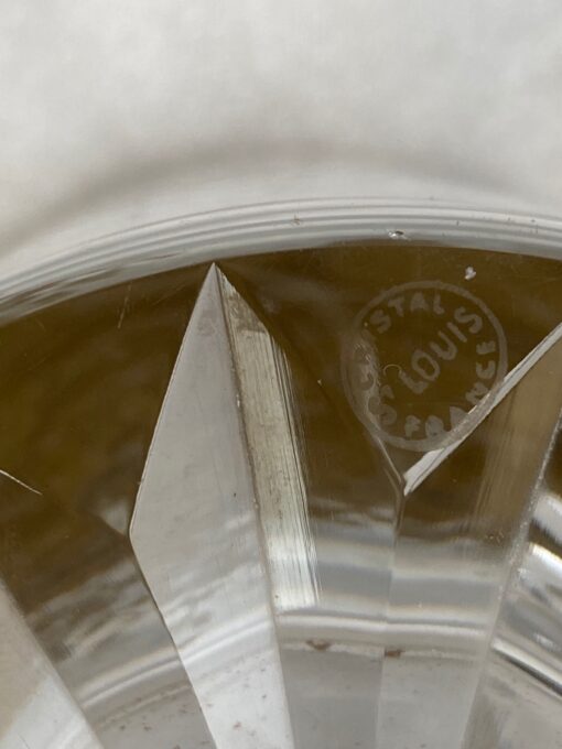 1970′ Seau à Champagne Cristal Signé St Louis Decors Dorés Modéle Trianon – Image 3