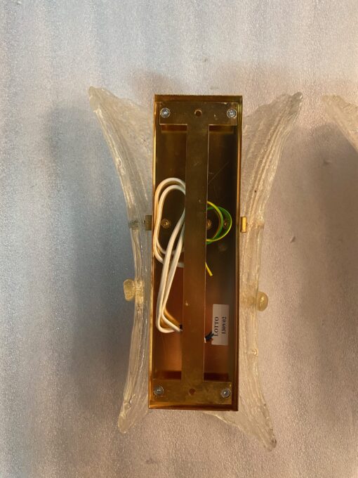 1970/80′ Pair of Murano Glass Or Crystal Sconces Barovier & Toso - Image 7
