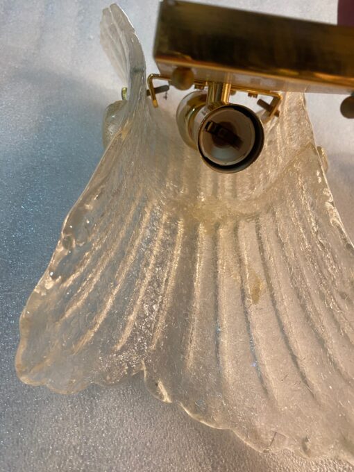 1970/80′ Pair of Murano Glass Or Crystal Sconces Barovier & Toso - Image 4