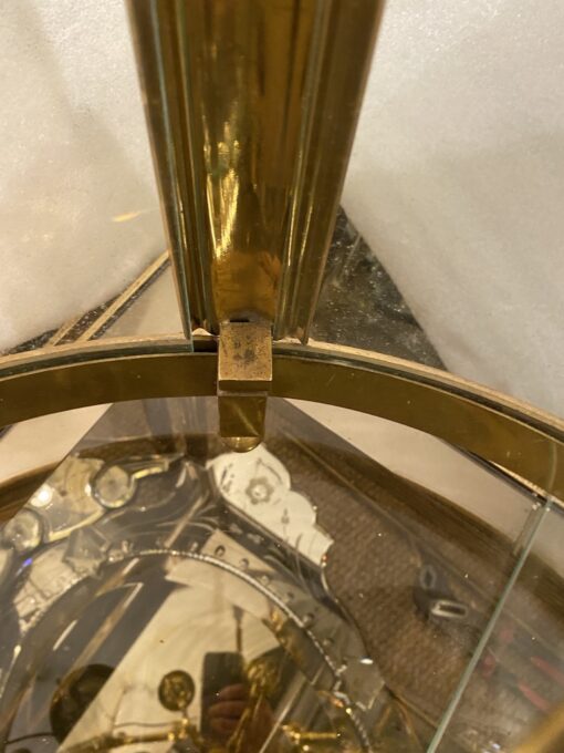1950'Lanterne En Bronze Doré Style Directoire H 120 cm Ø 57 cm – Image 5
