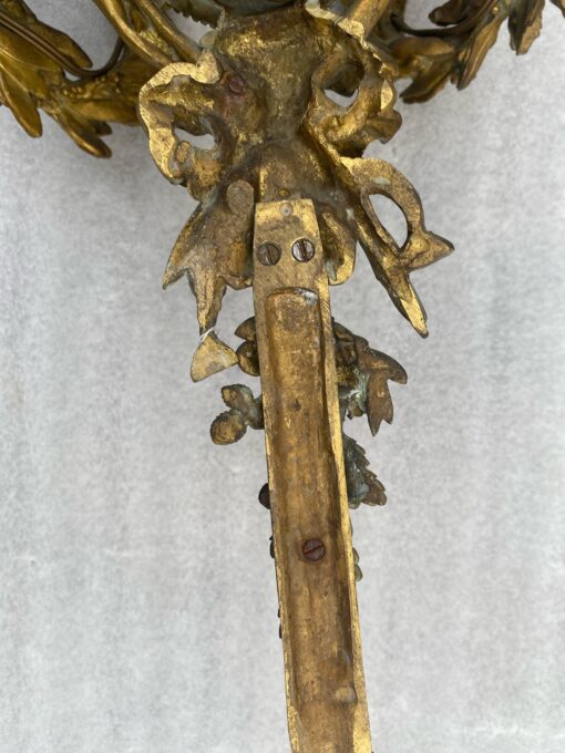 1890/1900′  Pair Of Louis XVI Style Gilt- Bronze Four-Lights After Gouthiere - Image 11