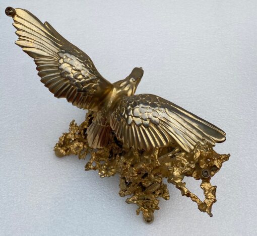 1970 'Coffee Table With Eagles In Gilt Bronze Signed By Boeltz For Roméo Paris - Image 19