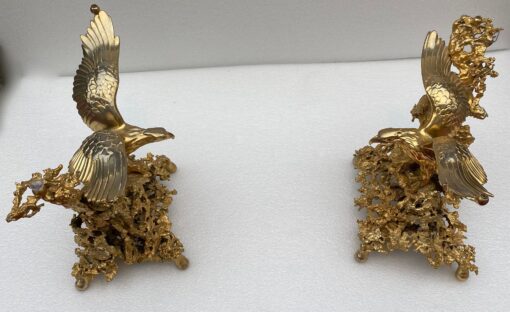 1970 'Coffee Table With Eagles In Gilt Bronze Signed By Boeltz For Roméo Paris - Image 10