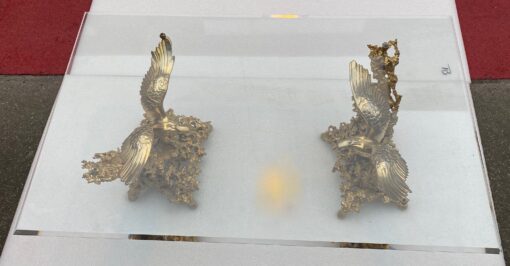 1970 'Coffee Table With Eagles In Gilt Bronze Signed By Boeltz For Roméo Paris - Image 8