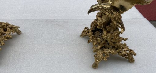 1970 'Coffee Table With Eagles In Gilt Bronze Signed By Boeltz For Roméo Paris - Image 7