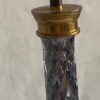 1970′ Pair of Glass Or Smoked Crystal And Gilt Bronze Lamps H 52 cm - Image 5