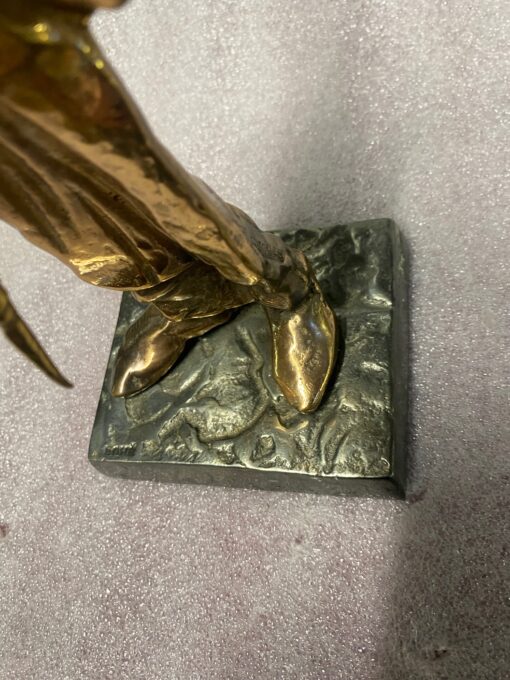 1970/80 Le Tate Vin In Bronze, Sculpture Signed LOHE - Image 10