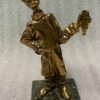 1970/80 Le Tate Vin En Bronze , Sculpture Signée LOHE