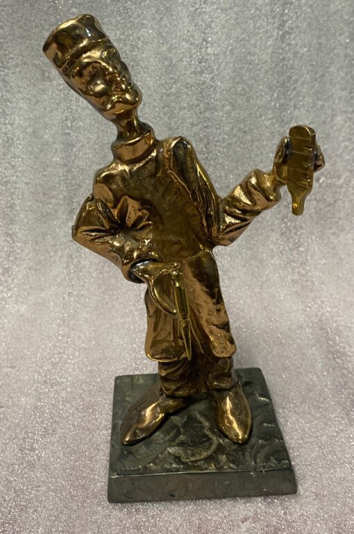 1970/80 Le Tate Vin In Bronze, Sculpture Signed LOHE