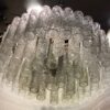 1970′ Chandelier Doria 4 Levels 60 Blown Glass Crystals Design Venini Murano - Image 13