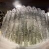 1970′ Chandelier Doria 4 Levels 60 Blown Glass Crystals Design Venini Murano - Image 12