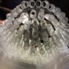 1970′ Chandelier Doria 4 Levels 60 Blown Glass Crystals Design Venini Murano - Image 11
