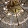 1970′ Chandelier Doria 4 Levels 60 Blown Glass Crystals Design Venini Murano - Image 7