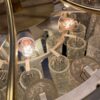 1970′ Chandelier Doria 4 Levels 60 Blown Glass Crystals Design Venini Murano - Image 4