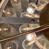 1970′ Chandelier Doria 4 Levels 60 Blown Glass Crystals Design Venini Murano - Image 2