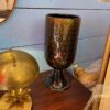 1970′ Paire de Lampes Cristal Murano Noir et Or Attribuées à Toso H 56 cm – Image 5