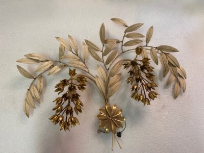 1970′ Wall lamp With 2 Wisterias ,73X H 57 cm Hans Kogl