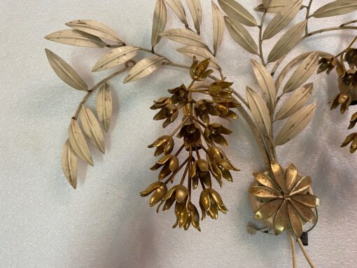 1970′ Wall lamp With 2 Wisterias ,73X H 57 cm Hans Kogl - Image 6