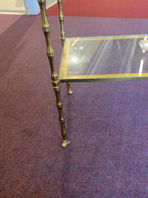 1970′ Bronze Shelf at 4 Levels Maison Baguès Glass Trays 31 X 56 H 118 cm - Image 10