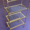 1970′  Étagère En Bronze à 4 Niveaux Maison Baguès Plateaux Verre 31 X 56 H 118 cm – Image 4